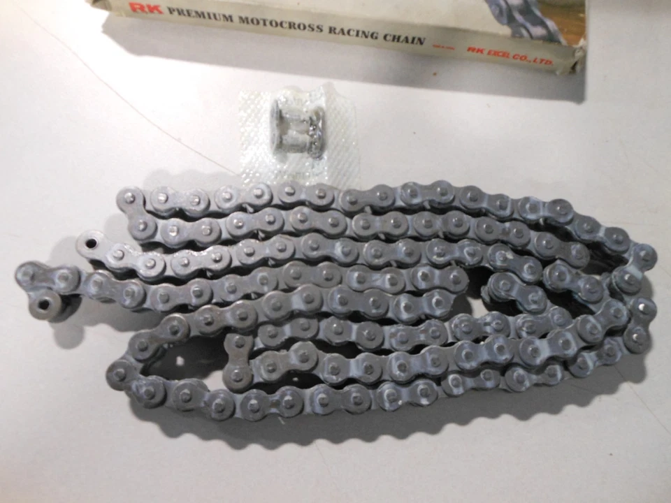 Cadena de carreras de motocross premium 120L NOS RK 420MXZ Foto 3 de 4