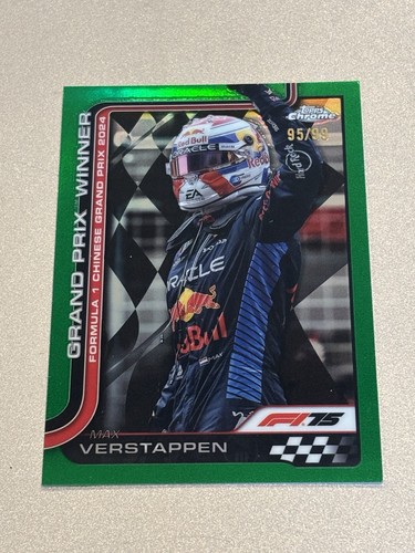 Max Verstappen [Red Refractor] #1 2025 Topps Chrome Formula 1 card