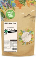 Wholefood Earth 100% Rice Flour 1 kg | GMO Free, Packaging May Vary 7.61 per kilo