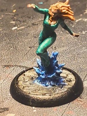 KNIGHT MODELS DC UNIVERSE MINIATURES GAME Mera Painted TT Ready Pls See Pics!