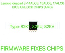Lenovo ideapad 3-14ALC6, 15ALC6, 17ALC6, NO PASSWORD BIOS CHIP 82KT, 82KU, 82KV