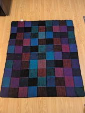 VTG Biederlack of America Blanket Throw Print Made in USA Colorful