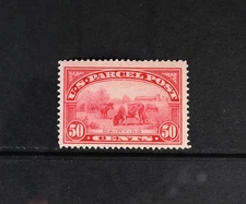 USA Scott # Q10 F-VF OG HR 50c Parcel Post Stamp Cat $210 Dairying Farm Cows
