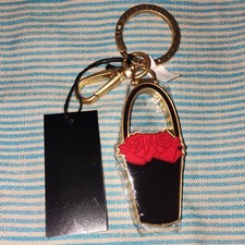 Lulu Guinness Rose Basket Keyring/Bag Charm