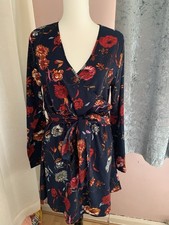 Size 12 Dress From Boohoo New With Tag Multi Colour Excellent Condition