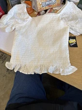 Girls Art Class White Blouse L 10/12 Spring Wear