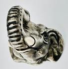 12 Hand Painted Porcelain African Animal heads with glass eyes knobs pulls — photo 8