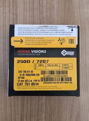 Kodak Vision 3 Farbnegativfilm 250D/7207 (16mm x 100 ft)