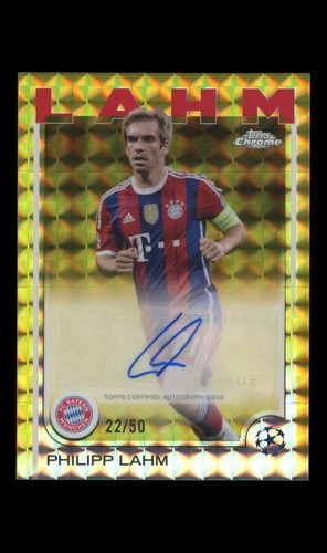 2024/25 Topps UCC Cromo Philipp Lahm /50 Auto Oro Geometrico