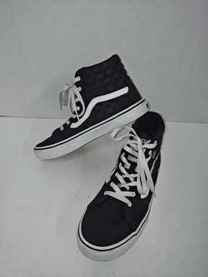 Vans Embroidered Rose Floral High-Top Athletic Skateboarding Shoes Size 6 Missy