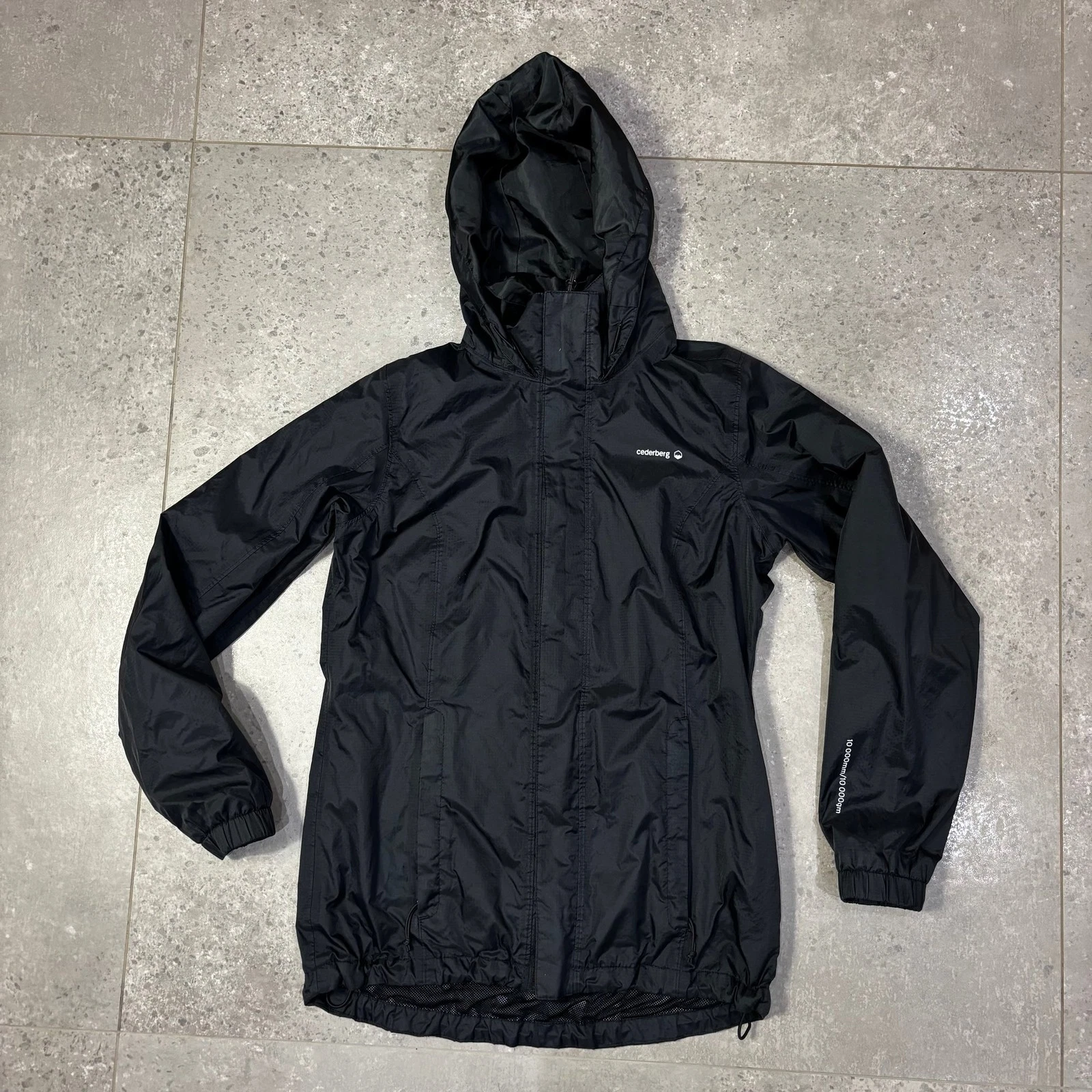 Cederberg Waterproof Jacket Men's S Black Nylon Breathable Outdoor Coat
