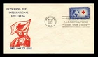 Dr Jim Stamps International Red Cross 1952 First Day Cover Thermographed Cachet