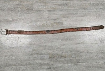 Vera Pelle Genuine Leather Patchwork Belt