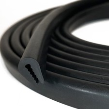 Rubber Edge Trim 5Feet, EPDM U Channel Edge Seal Strip, Fits Edge up to 1/16 Inc