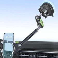 Car Phone Holder-Phone Mount for Car Windshield Truck-Holder with 360 Ro