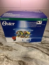 Oster Food Steamer 5711 6.1 Quart Double Tier Steamer New Open Box- Ships Fast