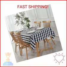 maxmill Rectangle Checkered Tablecloth Waterproof Spillproof Wrinkle Resistant B