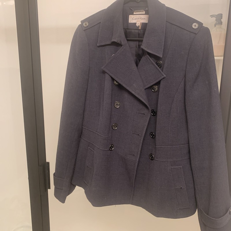 calvin klein pea coat women Size 10 Gray