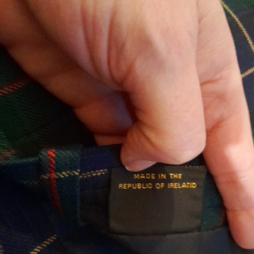 AVOCA 100% Wool Tartan Skirt and jacket Size L County Wicklow Ireland classic - Picture 16 of 17