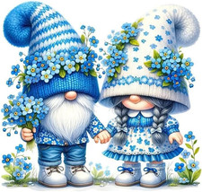 Gnome Diamond Art Painting Kit 12"x12" 5D DIY Full Drill Craft for Adults