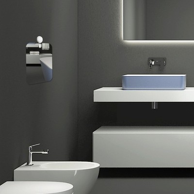 Large Fogless Bathroom Shower Mirror Anti-Fog Shaving Mirror Hanging Holder