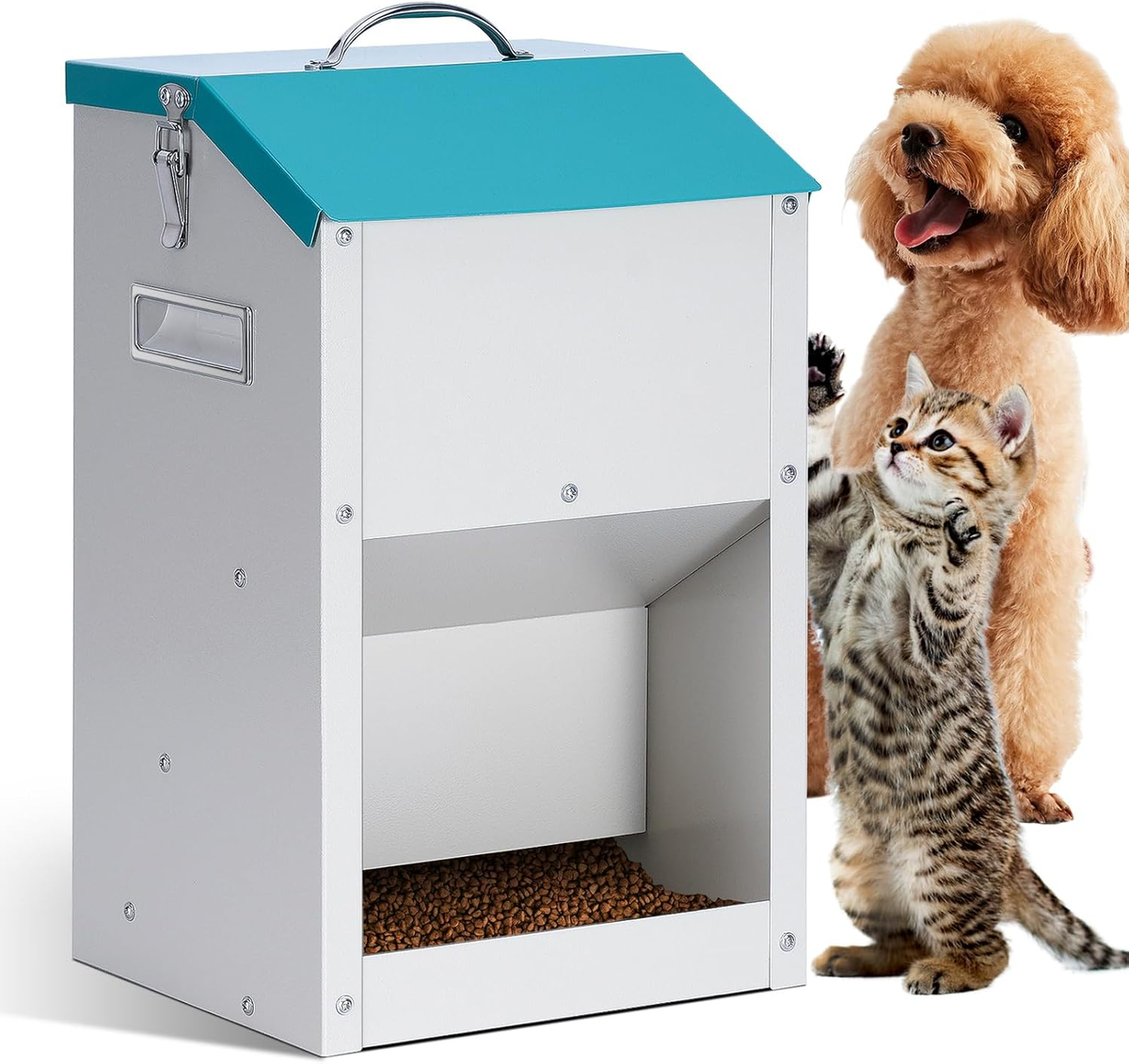 Automatic Cat Feeder Outdoor 59Cups/14L Automatic Dog Feeder Cat