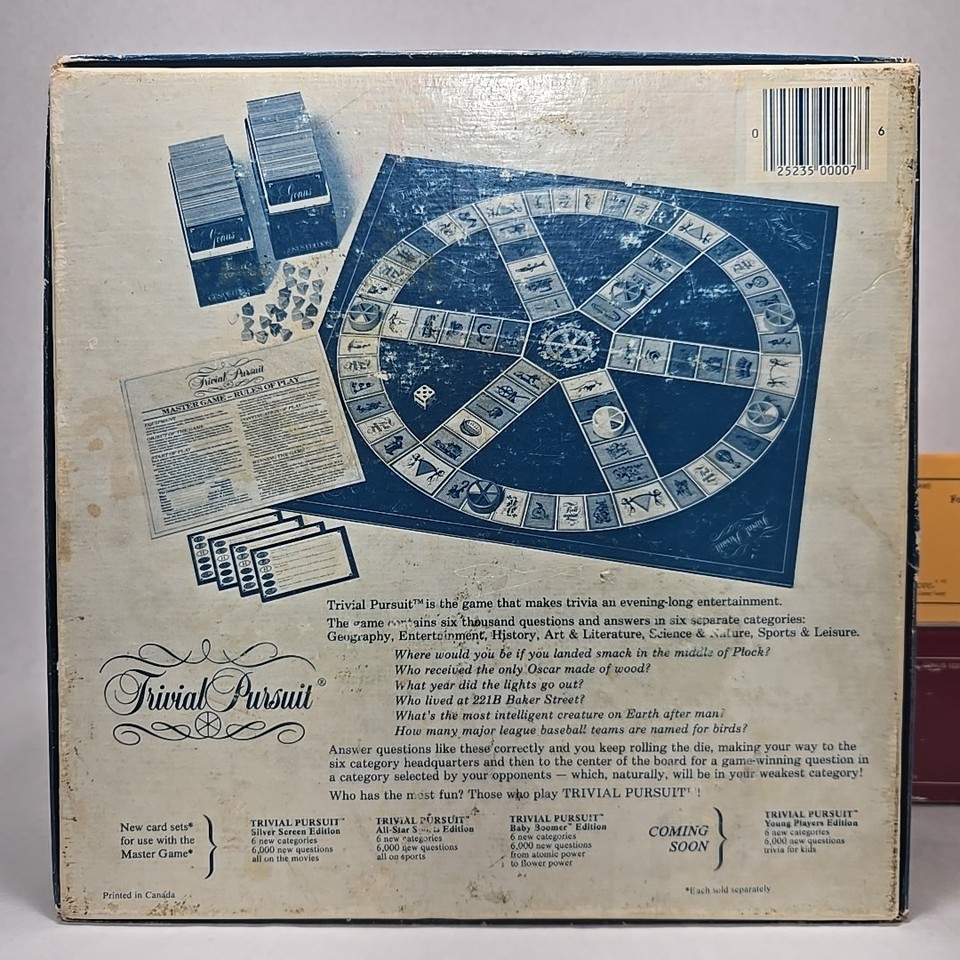 Jeu Trivial Pursuit Volume II Master Game Genus Edition 1987 - Neuf Sous Blister