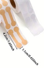 500 Pcs Sticker Roll Small Jewelry White Price Tags Dumbbell Blank NEW