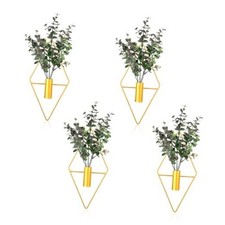 Pcs Gold Wall Decor, Hanging Plants Artificial Decor, Boho Wall Decoration 4
