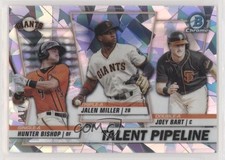2020 Bowman Atomic Refractor 28/150 Hunter Bishop Joey Bart Jalen Miller 0q1p