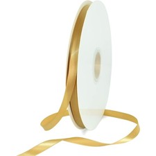 Elegant 3/8 Inch Gold Satin Ribbon - 100 Yards for Gift Wrapping and Crafts