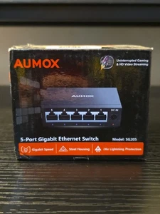 Aumox 5-Port Interrupteur Ethernet Gigabit SG205 JER-205-01 ~ Nouveau dans la boîte