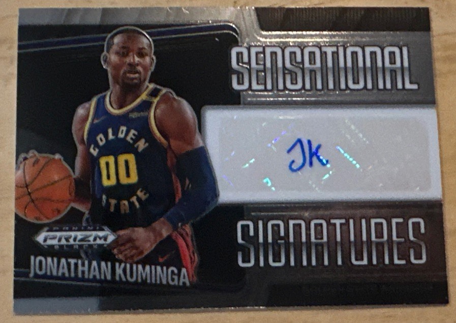 Panini 2024-25 Prizm Black JONATHAN KUMINGA Sensational Signatures Auto WARRIORS