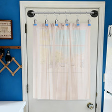 Magnetic Curtain Rod for Door, 16"-40" Magnetic Curtain Rods for Metal Doors,...