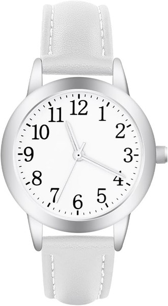 Damenuhr, Damen Analog Quarz Uhr Mit Leder Armband, Uhren Damen Einfache-image