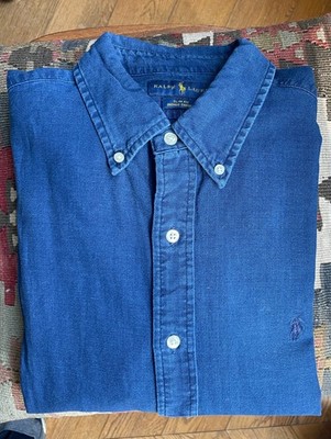 Polo Ralph Lauren Hemd Chambray Indigo Large Slim Fit