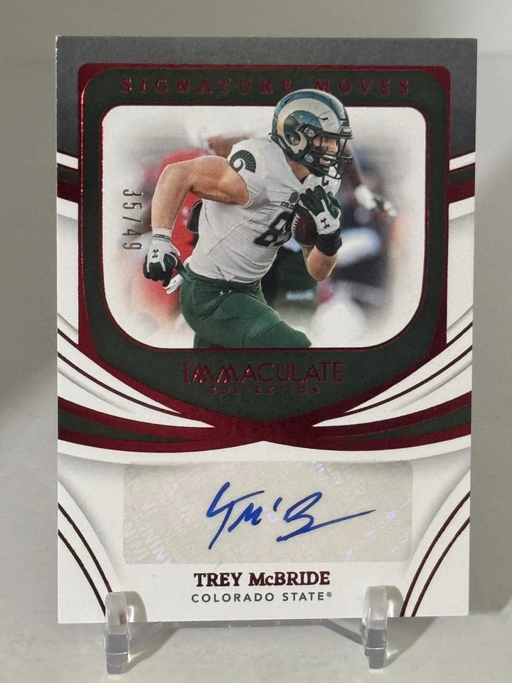 Trey McBride 2022 Panini Immaculate  RC Signature Moves Auto /49  C271 - Image 3 of 4