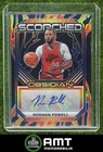 Norman Powell Auto 2024-25 Panini Obsidian 51/149 Scorched Clippers