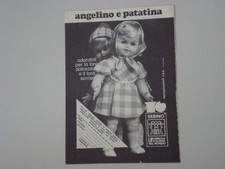 advertising Pubblicità 1974 BAMBOLA SEBINO ANGELINO e PATATINA