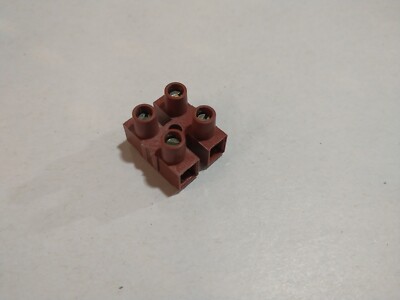 20 x 2 Reihenklemmenstecker VDE 500V elektrisch braun hitzebeständig TE4