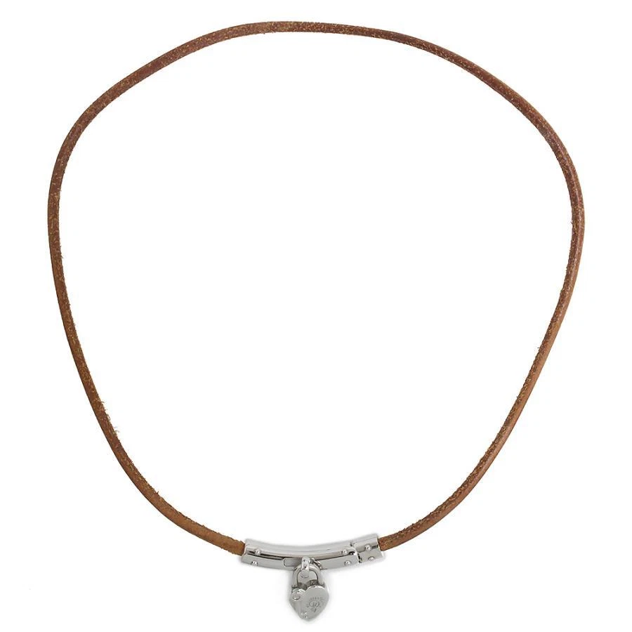 Hermes leather choker top