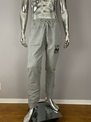 Staple Pigeon Mens Adult Casula Logo Gray Graphic Sweatpants Size L