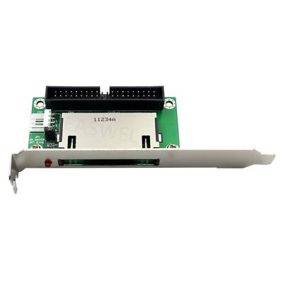 Back Panel 40-Pin Compact Flash Converter Adapter PCI Bracket CF To IDE Bootable