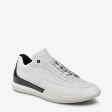 UPC 883909111738 product image for NIB BALLY AVIER WHITE LEATHER LOGO BLACK BACK LOW SNEAKERS 11.5 US 44.5 ITALY | upcitemdb.com