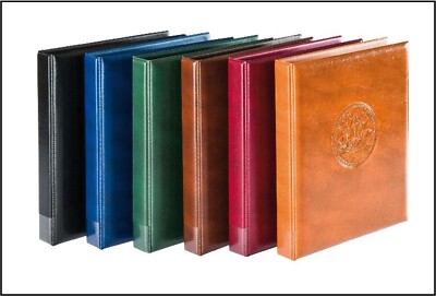 Lindner 3109 G COIN ALBUM Half Penny Ring Binder Green Empty For Self Filling