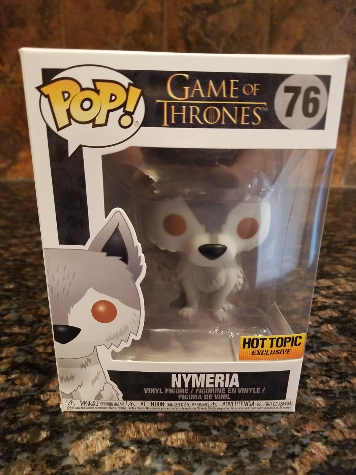 En Oferta Funko Pop Nymeria Direwolf Hot Topic Exclusive Game Of Thrones #76 Nib Nbo