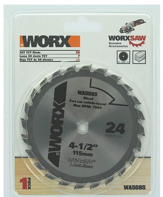 2 Pack WA5085 WORX 41/2" WORXSAW Circular Saw Replacement Blade NIB