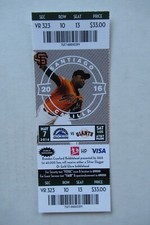 SAN FRANCISCO GIANTS VS COLORADO ROCKIES 5/7/2016 FULL TICKET ~ SANTIAGO CASILLA