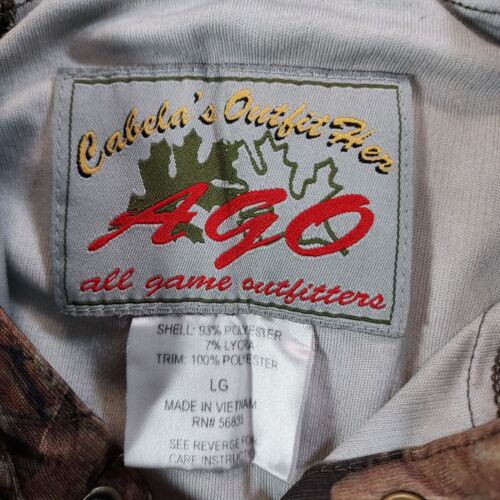 Cabela's Outfit Her AGO All Game Outfitters CAMOUFLAGE Lightweight Hoodie Shirt - Picture 2 of 9