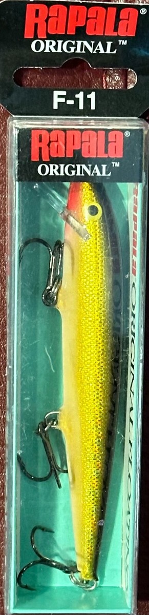 Esca Da Pesca Rapala Original Floating 03 Oro Rosso Fluorescente - Topwater Per Lucci, Persici, Trote - Foto 4